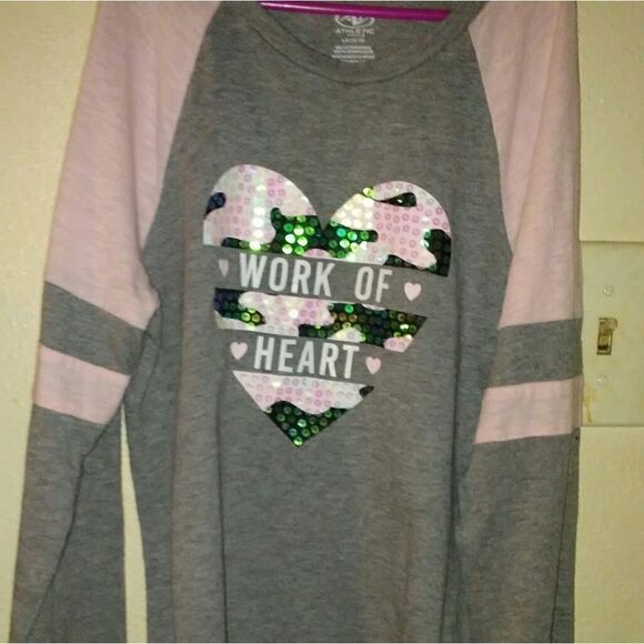 Athletic works long sleeve girls t shirt, size L - Picture 1 of 5